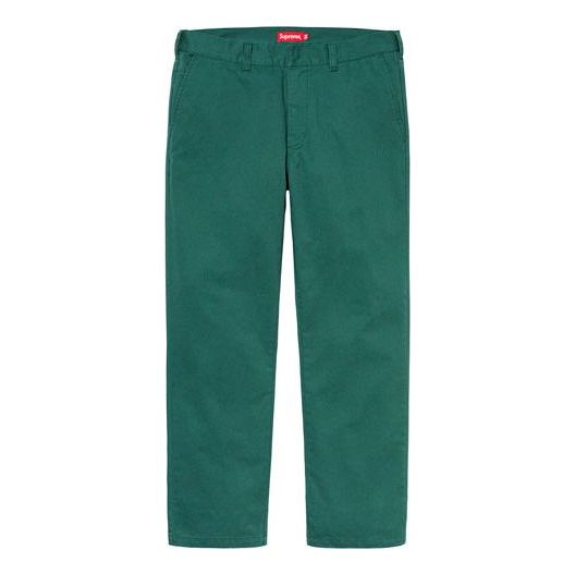 Supreme FW19 Week 1 Work Pant Long Pants Unisex Dark Green SUP-FW19-132