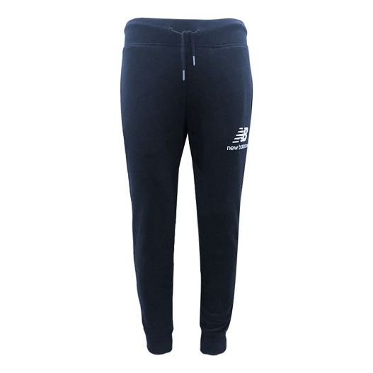 New Balance Essential Stacked Logo Sweatpants Asia Sizing 'Navy' AMP91550-PGM