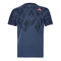 adidas Colorbl Printing Badminton Sports Short Sleeve Blue FM1996