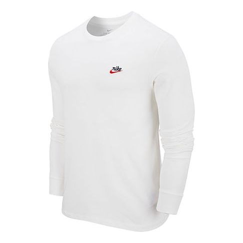 Nike Sportswear Heritage Casual Sports Round Neck Long Sleeves White CZ5141-133