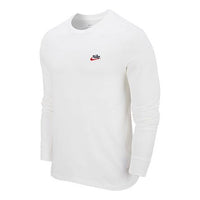 Nike Sportswear Heritage Casual Sports Round Neck Long Sleeves White CZ5141-133