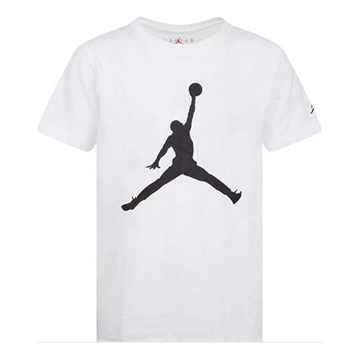 Air Jordan Pattern Round Neck Short Sleeve T-Shirt Men's White DA6796-100