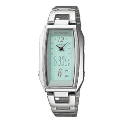 CASIO Waterproof SHEEN Stainless Steel Strap Blue Analog/Digital Combo SHN-6000D-3ADR