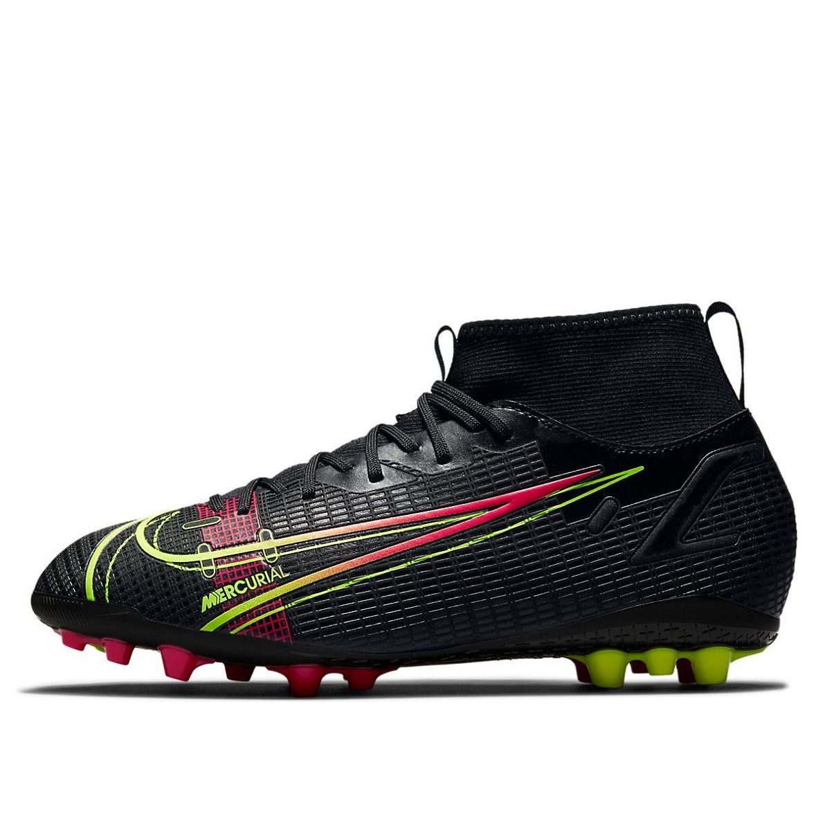 (GS) Nike Mercurial Superfly 8 Academy AG Artificial Grass Black CV0732-090