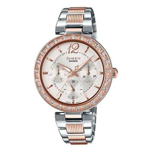 CASIO Female SHEEN Japan / South Korea Fashion Rose Gold Analog SHE-3065SPG-7A