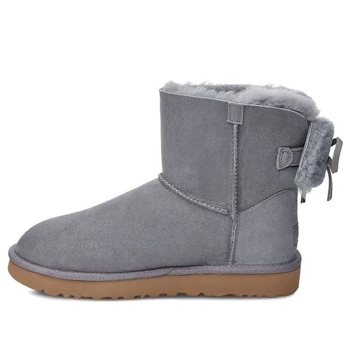 (WMNS) UGG Classic Double Bow Mini 'Geyser' 1103652-GYS