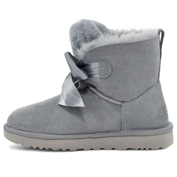 (WMNS) UGG Gita Bow Mini Fleece Lined Blue Gray 1098360-GYS