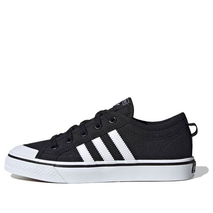 (GS) adidas Nizza J 'Black White' EF5155