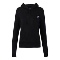 (WMNS) Converse Embroidered Star Chevron Pullover Hoodie Asia Sizing 'Black' 10019442-A01