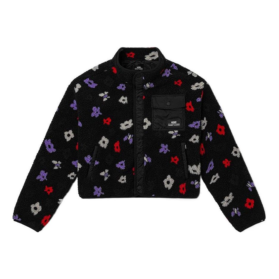(WMNS) Vans x SANDY LIANG Crossover Flower Printing Short Jacket Black VN0A7RLSYOD