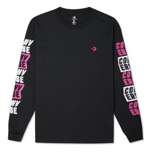 Converse Fold Out Long-Sleeve Tee Asia Sizing 'Black' 10019933-A02