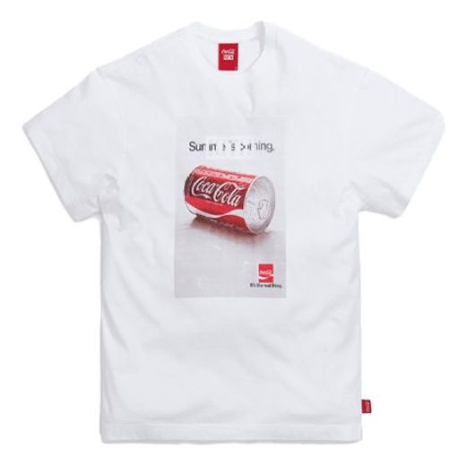 KITH x Coca Cola Crossover Real Thing Vintage Round Neck Short Sleeve Unisex White KH3853-101