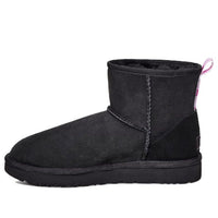 (WMNS) UGG Classic Mini II Graphic Logo High Top Fleece Lined Black 1110083-BNPN