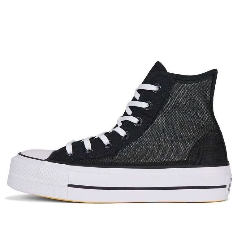 (WMNS) Converse Summer Mesh Platform Chuck Taylor All Star High Top 'Black' 568935C