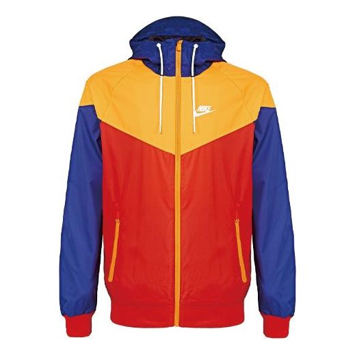 Nike As M Nsw Windrunner Colorblock Jacket 'Red yellow Blue' 727325-671