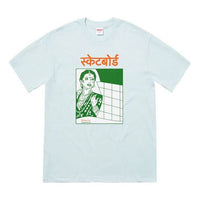 Supreme FW18 Bombay Tee Pale Blue Character Printing Short Sleeve Unisex SUP-FW18-1171