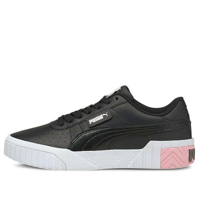 (GS) PUMA Cali Casual Board Shoes Black/White/Pink 368859-01