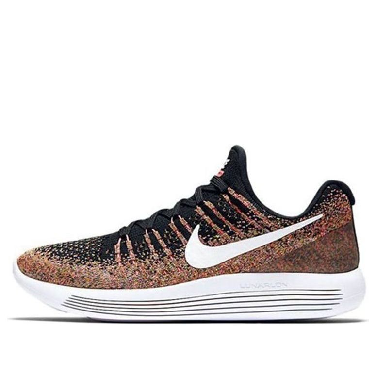 (WMNS) Nike Lunarepic Low Flyknit 2 'Black Hot Punch Unvi Blue' 863780-006