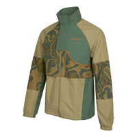 Men's adidas neo Cg Jk2 Contrast Color Stitching Sports Stand Collar Logo Jacket Military Green HE7944