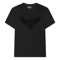 FILA Casual Round Neck Sports Breathable Short Sleeve Black F11M128131F-BK