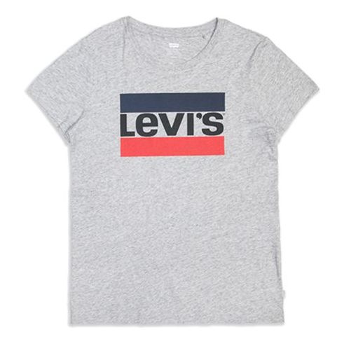 Levis Round Neck Printing Short Sleeve Gray 17369-0303