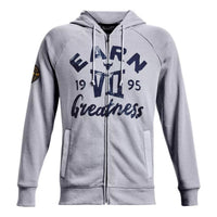 Under Armour Project Rock Heavyweight Terry Full-Zip Jacket 'Grey Navy' 1370456-011