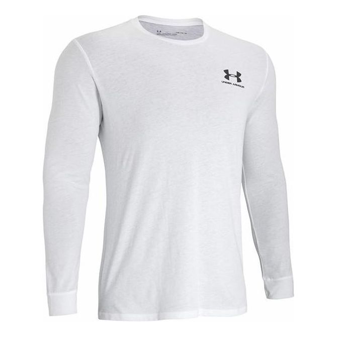 Under Armour Sportstyle Left Chest Long Sleeve T-shirt 'White' 1329585-100