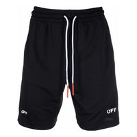 Off-White SS22 Logo Printing Shorts Ordinary Version Black OMVH023C99FAB0011001