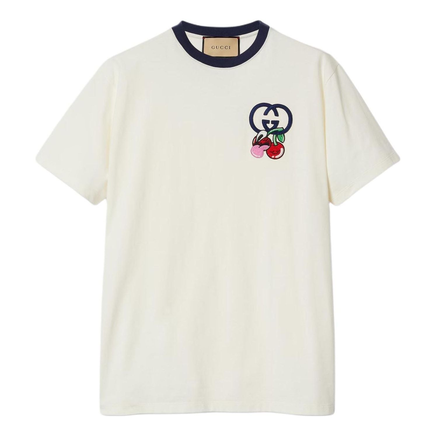 Gucci Cotton Jersey T-Shirt With Patch 'Off White' 785345-XJGIK-9088