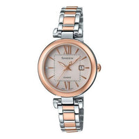 CASIO Waterproof SHEEN Sapphire Crystal Solar Powered Rose Gold Analog SHS-4521SPG-9AUPR