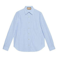 Gucci Striped Cotton Shirt With Pocket 'Blue White' 703396-ZAI4C-4421