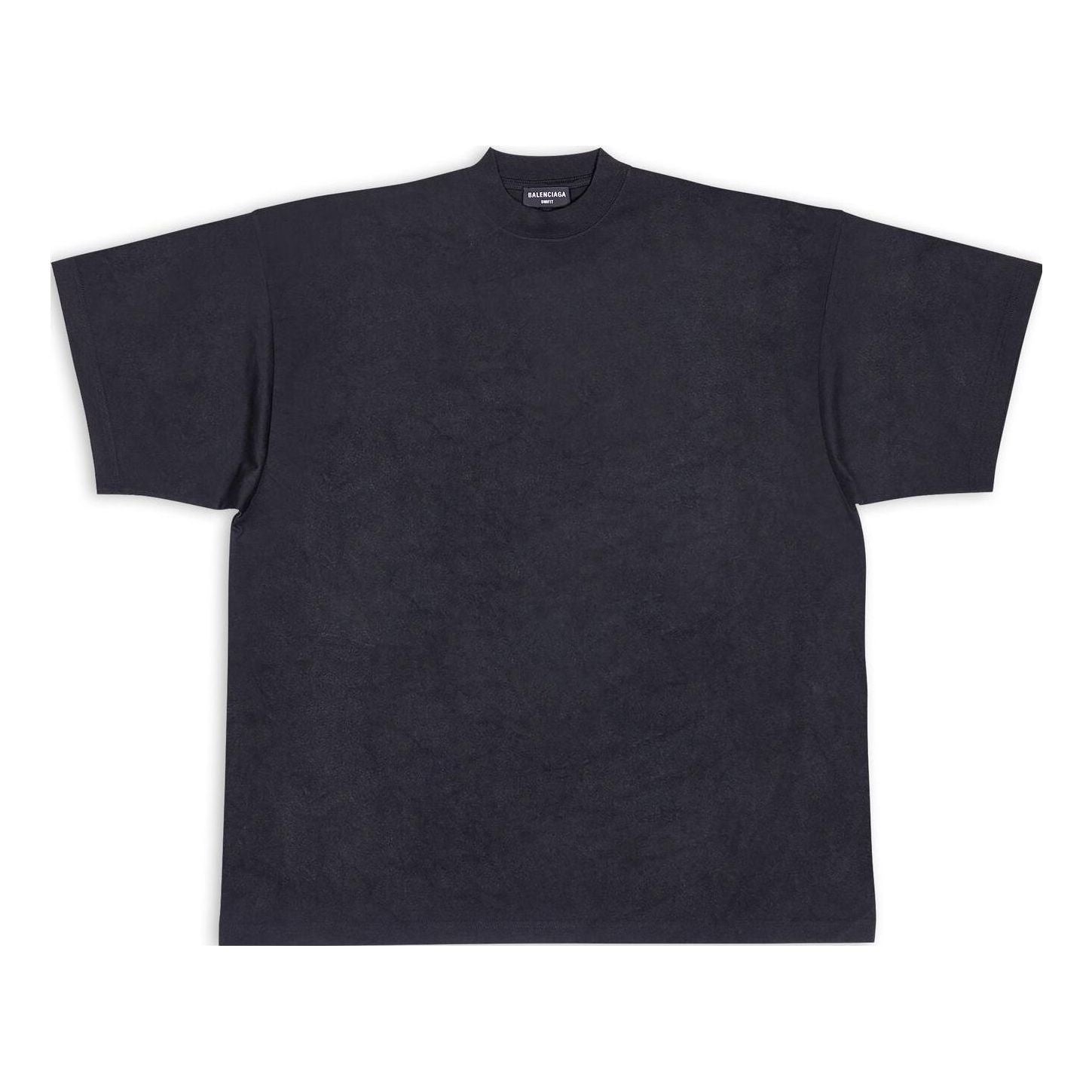 Balenciaga Tab T-shirt Oversized 'Black' 694576TMVJ21151