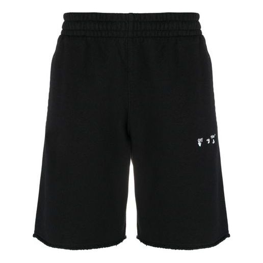 Off-White SS21 Logo Sports Shorts Black OMCI006S21FLE0011001