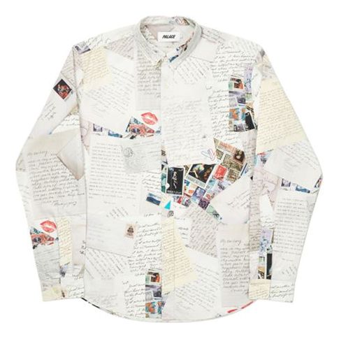 PALACE Love Letter Pattern Shirt Unisex White PAL-FW20-123