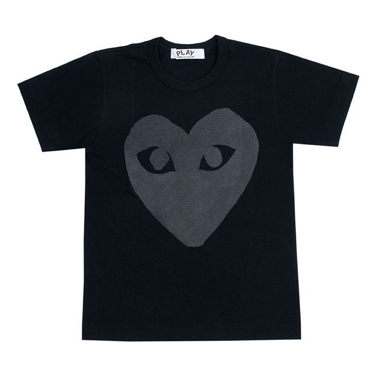 COMME des GARCONS PLAY Heart Shape Printing Short Sleeve Tee 'Black' AZ-T190-051-1