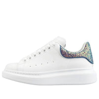 (WMNS) Alexander McQueen Oversized Sneaker 'White Petrol Blue Glitter' 558945WICG59994