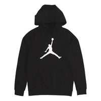 Air Jordan Large logo Printing Fleece Lined Pullover Black DA6802-010
