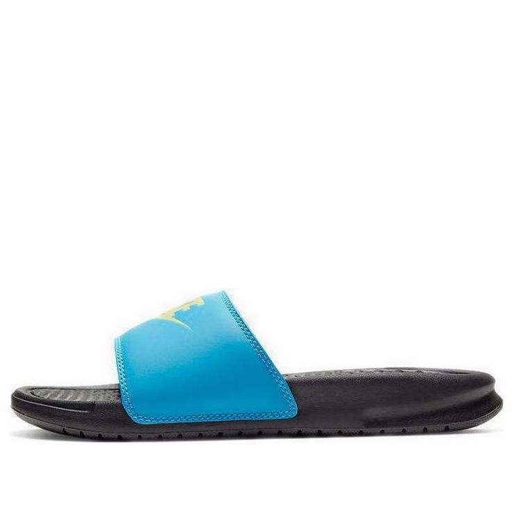 (WMNS) Nike JDI Benassi Slides 'Blue Fury Limelight' 343881-016