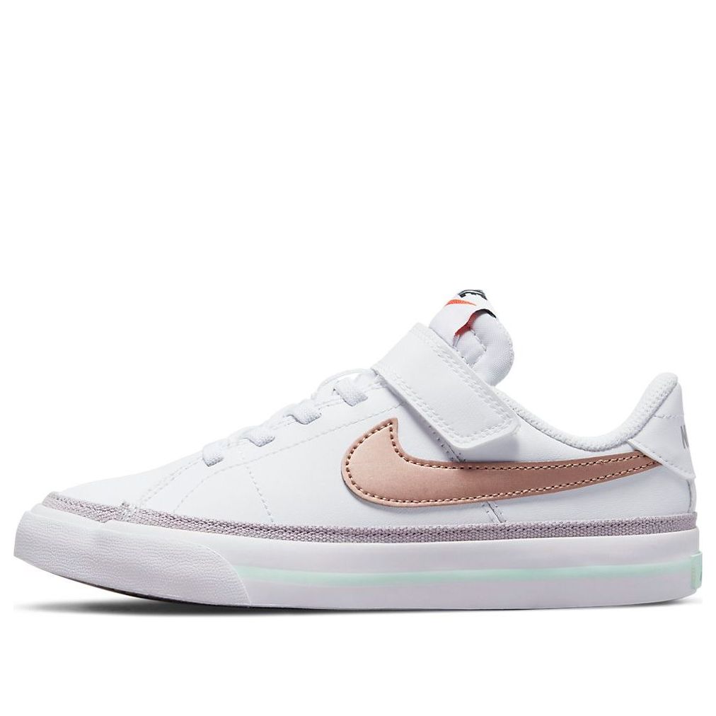 (PS) Nike Court Legacy 'White Metallic Red Bronze' DA5381-112