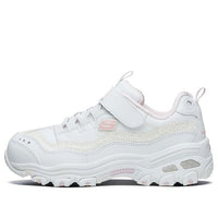 (GS) Skechers DLites 1.0 'White Pink' 664127L-WPK