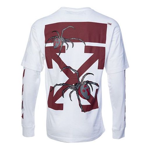 Off-White Printing Arrow Long Sleeves Loose Fit White OMAB022S201850010124