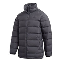 adidas Helionic Stand Collar Stay Warm Casual Sports Down Jacket Gray FT2530