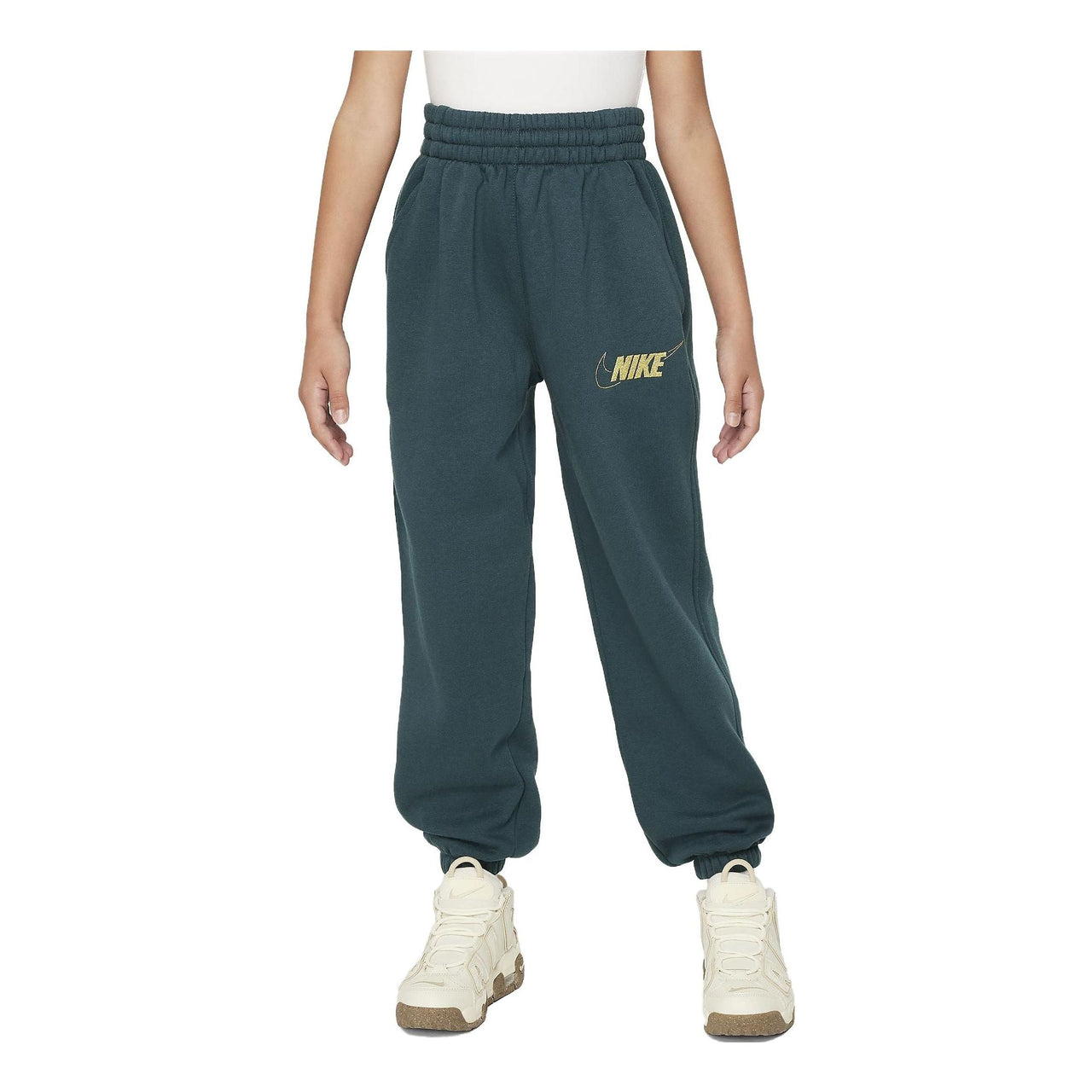(GS) Nike Sportswear Club Fleece Loose Pants 'Deep Jungle' FJ6163-328
