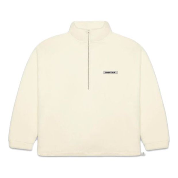 Fear of God Essentials SS20 Polar Fleece Half-Zip Sweater Buttercream FOG-SS20-277