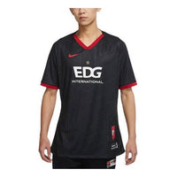 Nike x LPL EDG team Crossover Alphabet Printing Pullover Short Sleeve Black DD9496-010