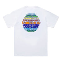 UNDEFEATED RETRO REPEAT S/S TEE Back Letter Applique Short-sleeve Tee Unisex White 80104-WHITE