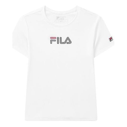 (WMNS) FILA t Short Sleeve Athleisure Casual Sports White F11W028114F