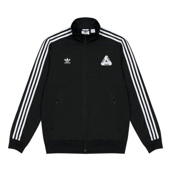 PALACE x adidas originals Crossover Stripe Casual Sports Jacket Black GQ2567