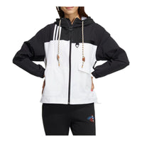 (WMNS) adidas Neo Util Windbreaker Jackets 'Black White' HN2321