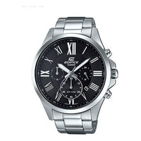 CASIO Water Proof Edifice Series Black/ Waterproof Mens Silver Analog EFV-500D-1AVUPR